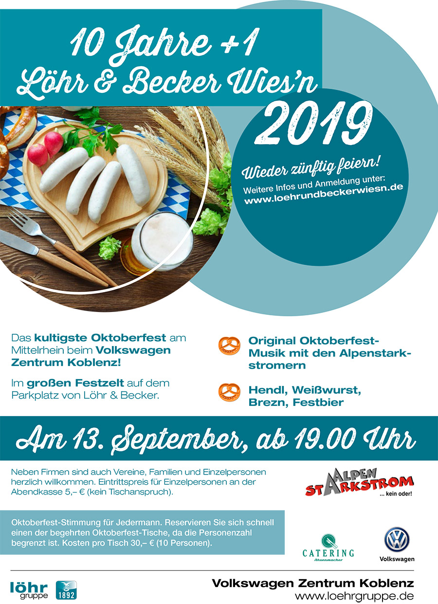 Jetzt anmelden und Tische sichern!